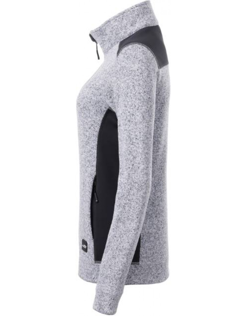 Jachetă de lucru tricotată din fleece pentru femei-groasa